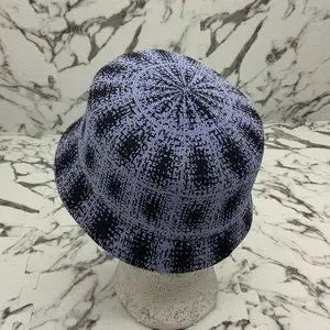 Men's Kangol Lavender | Black Grunge Plaid Bin Bucket Hat NWT