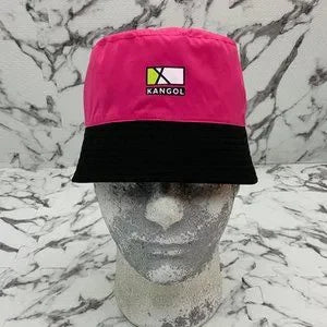 Men's Kangol Rave Sport Reversible Black | Pink Casual Bucket Hats NWT