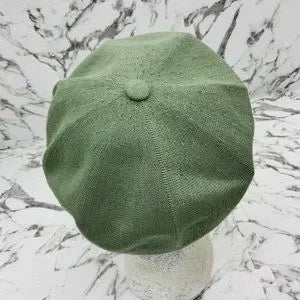 Men's Kangol Bamboo Jax Beret Olive Green | White Hat NWT