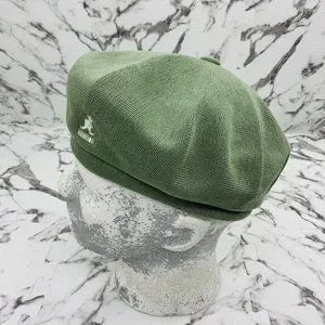 Men's Kangol Bamboo Jax Beret Olive Green | White Hat NWT