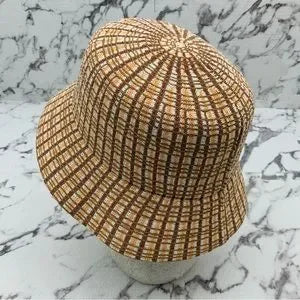 Men's Kangol Prep Plaid Gardenia | Wheat | Rust | Peach Lahinch Bucket Hat NWT