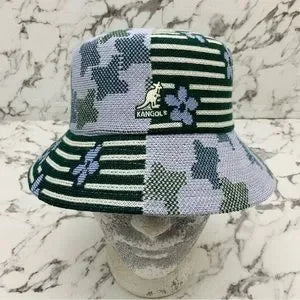 Men's Kangol Nature Flip Sky Blue | Lavender | Green Bucket Hat NWT