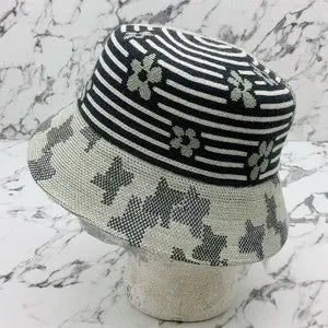 Men's Kangol Nature Flip Lt Grey | White Charcoal Bucket Hat NWT