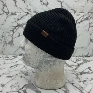 Men's Kangol Black Squad Fuly Finished Pull On Beanies NWT