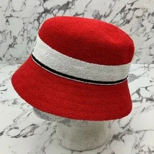 SOLD OUT Men's Kangol Red | White | Black Bermuda Stripe Bucket Hat NWT