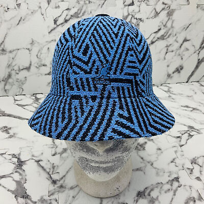 Kangol Virtual Grid Blue Black Bermuda Print Casual Bucket Hat