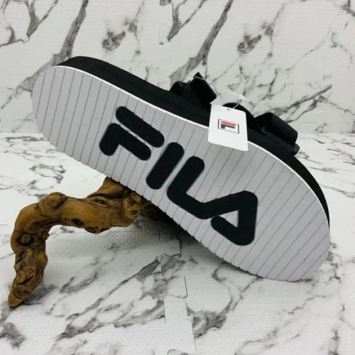 Men's Fila Sol-Slide V2 Black White Sandals