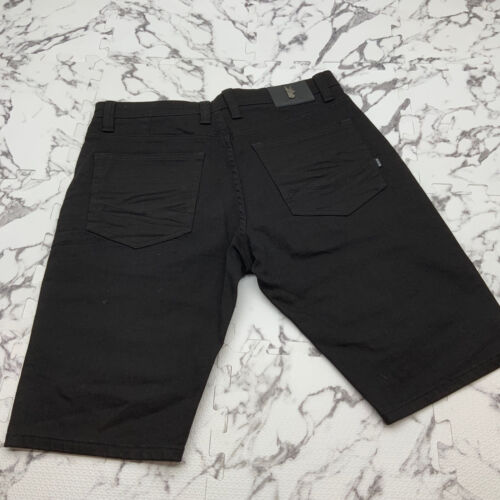 Men's Fashion Jet Black Denim Short