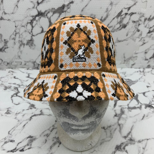 Kangol Arts & Crafts Peach Brown White Black Casual Bucket