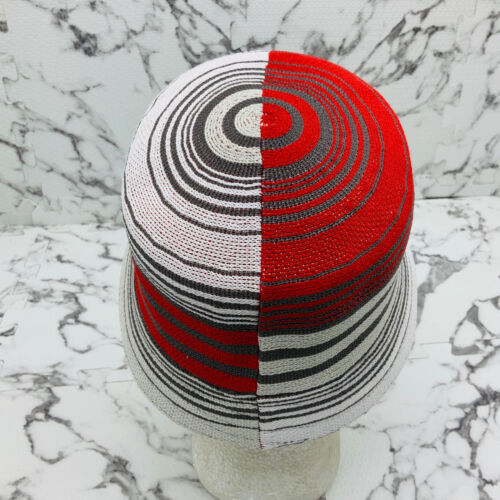 Kangol Digital Stripes Bin White Red Gray Bucket Hat