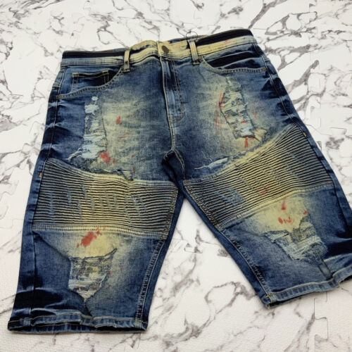 Men's Fashion Vintage Blue Denim Short