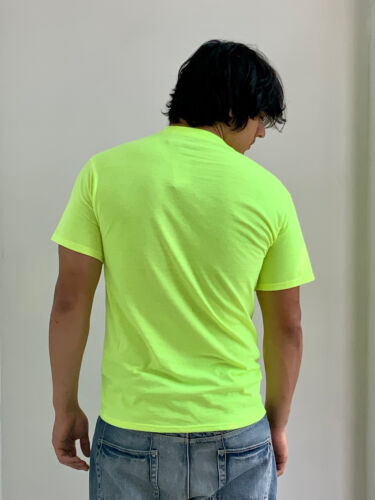 Men's Fila Neon Lime Green Short Sleeve Tee Shirt