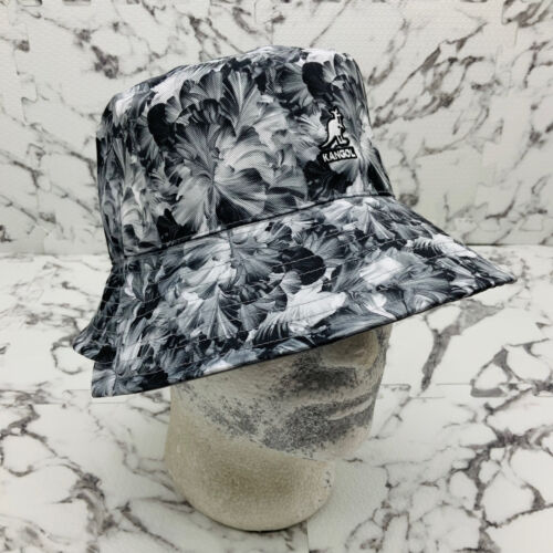 Kangol Floral Rev Gray White Black Lahinch Bucket Hat