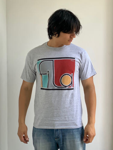 Men's Fila Heather Grey Short Sleeve Tee Shirt