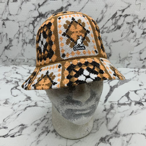 Kangol Arts & Crafts Peach Brown White Black Casual Bucket