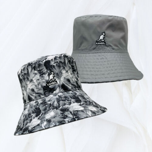 Kangol Floral Rev Gray White Black Lahinch Bucket Hat