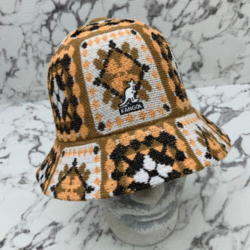 Kangol Arts & Crafts Peach Brown White Black Casual Bucket