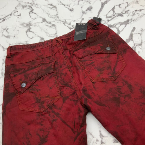 Men's Burgundy Fashion Denim Short