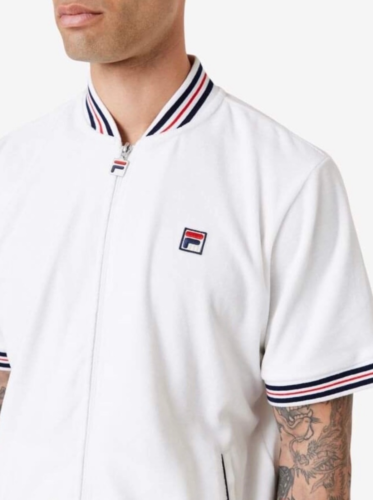 Men’s Fila White Velour Short Set