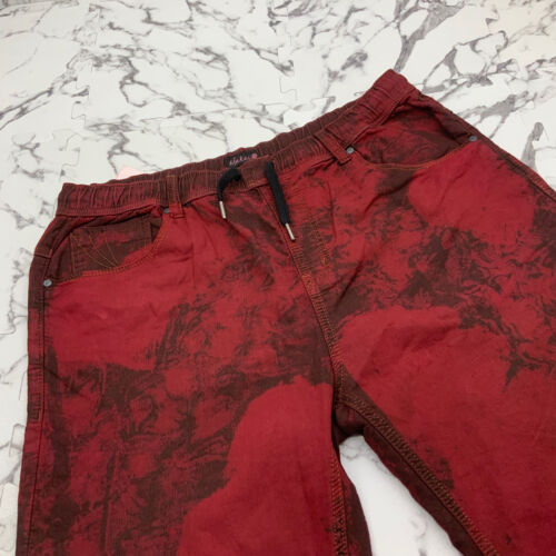 Men's Burgundy Fashion Denim Short