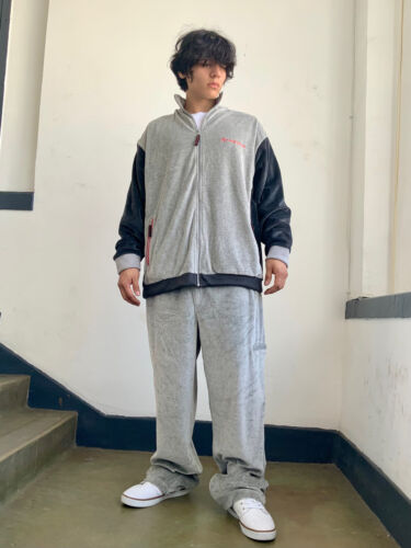 Men's Snoop Dogg Light Grey | Heather Grey Velour Tracksuit