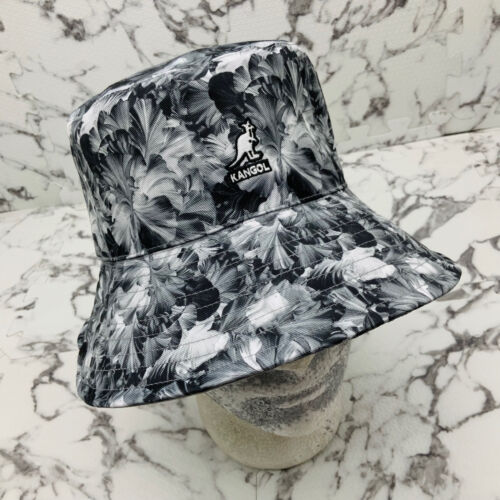 Kangol Floral Rev Gray White Black Lahinch Bucket Hat