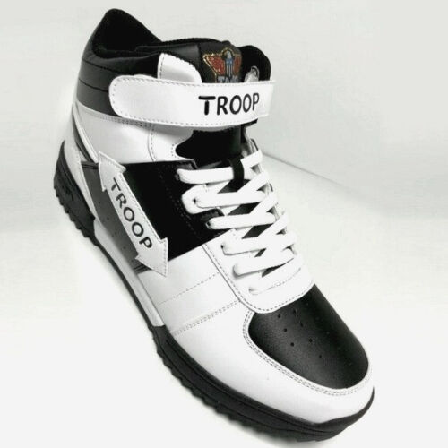 Men's Troop Crown Ripple Black White High-Top Sneakers