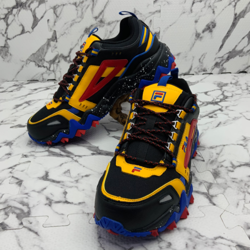 Men's Fila Oakmont Tr Black | Yellow | Red | Royal Blue Sneakers