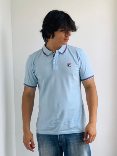 Men’s Fila Lt Blue Short Sleeve Polo Shirt