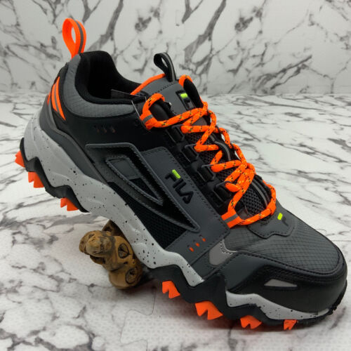 Men's Fila Oakmont Tr Grey Black Orange Sneakers