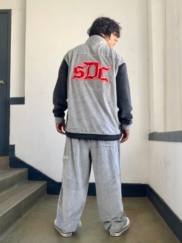 Men's Snoop Dogg Light Grey | Heather Grey Velour Tracksuit