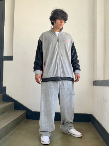 Men's Snoop Dogg Light Grey | Heather Grey Velour Tracksuit