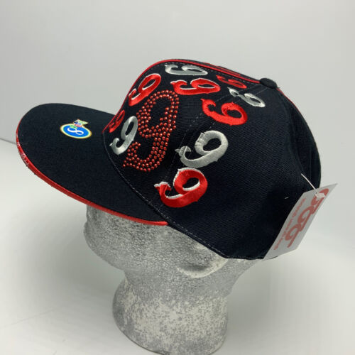 Gino Green Global Black Red Gray Studded 59FIFTY Hat