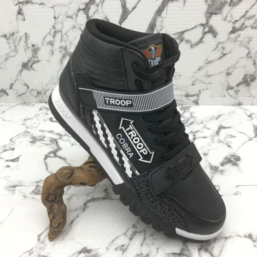 Men's Troop Black White Cobra Fashion Casual Sneaker