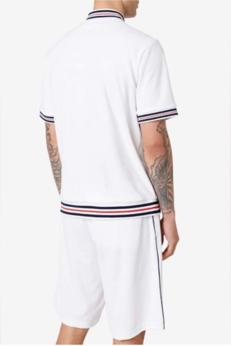 Men’s Fila White Velour Short Set