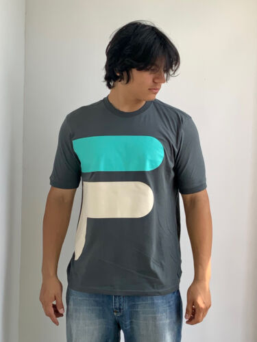 Men's Fila Sage Turquoise Natural Short Sleeve Tee Shirt