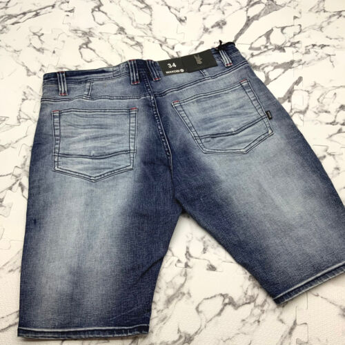 Men's Fashion Dk Blue Blast Denim Shorts