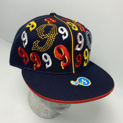 Gino Green Global Navy Yellow Red Studded 59FIFTY Hat