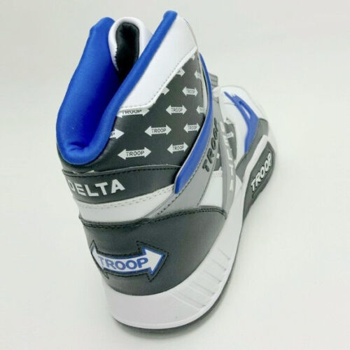 Men's Troop Delta White Black Blue High-Top Sneakers