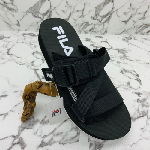 Men's Fila Sol-Slide V2 Black White Sandals