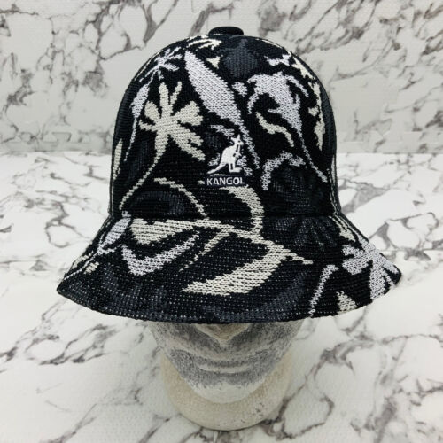 Kangol Street Floral Black White Khaki Grey Casual Bucket