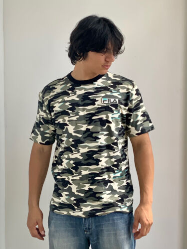 Men's Fila Woodland Camo Short Sleeve Tee Shirt