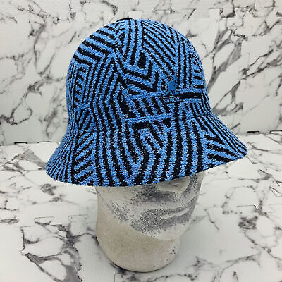 Kangol Virtual Grid Blue Black Bermuda Print Casual Bucket Hat