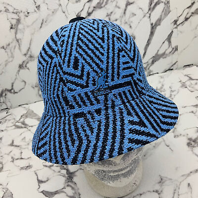 Kangol Virtual Grid Blue Black Bermuda Print Casual Bucket Hat