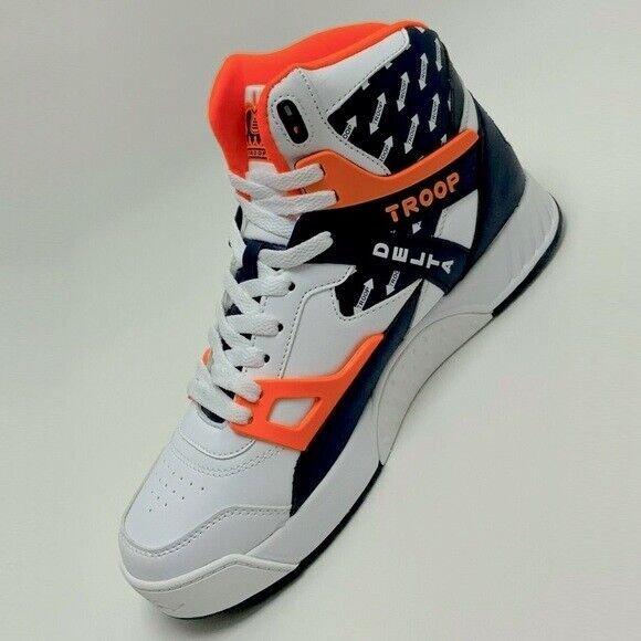 Men's Troop Delta White Navy Orange Fashion Sneakers