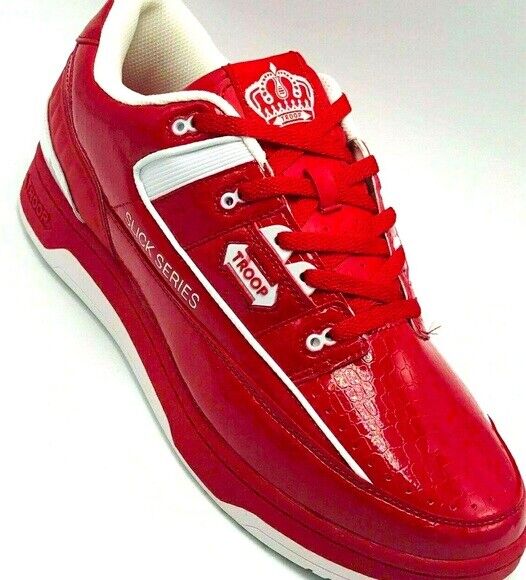 Men's Troop Slick Red | White Fashion Sneakers 