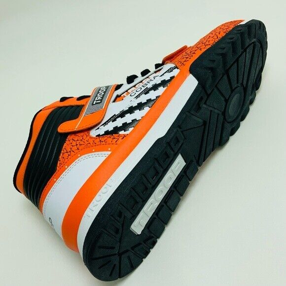 Men's Troop Cobra Mid Orange White Black Fashion Sneakers