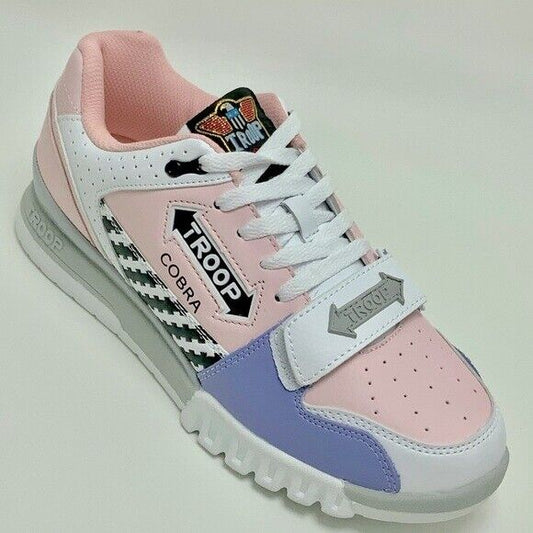 Men's Troop Cobra Mid White Pink Lavender Sneakers