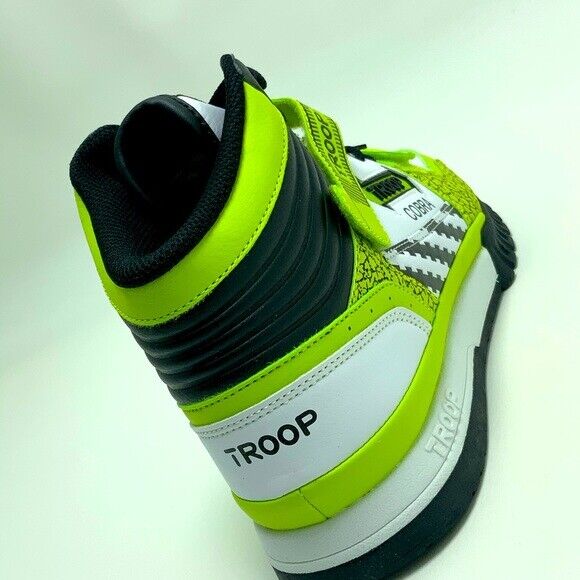 Men's Troop Cobra Mid Lime White Black Fashion Sneakers