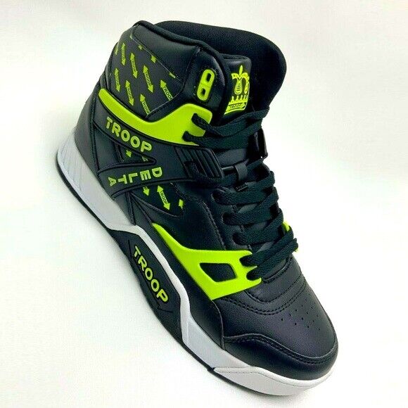 Men's Troop Delta Black White Lime Fashion Sneakers